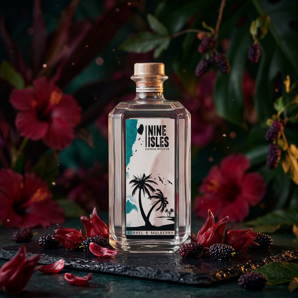 Nine Isles Sorrel (Hibiscus) & Mulberry Infused Gin